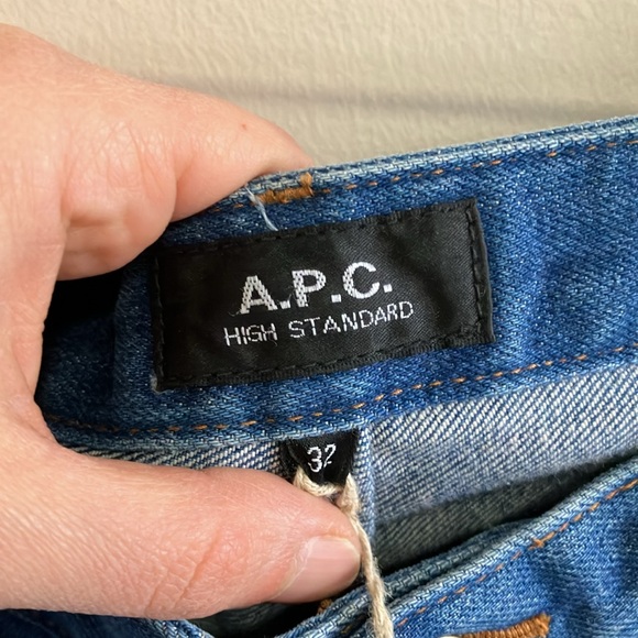 A.P.C. High standard women straight leg jeans Indigo size 32 - Picture 7 of 10